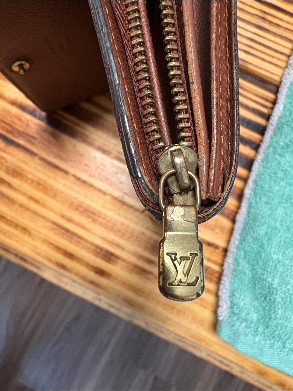 Louis Vuitton Dark Brown Monogram Canvas Bi-Fold Wallet with Gold Snap - Picture 10 of 12